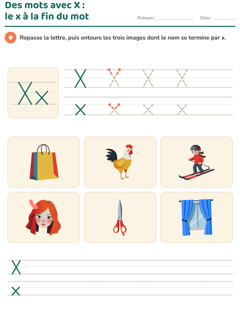 Aperçu de la fiche La lettre de la semaine pour École maternelle (grande section, 5-7 ans)