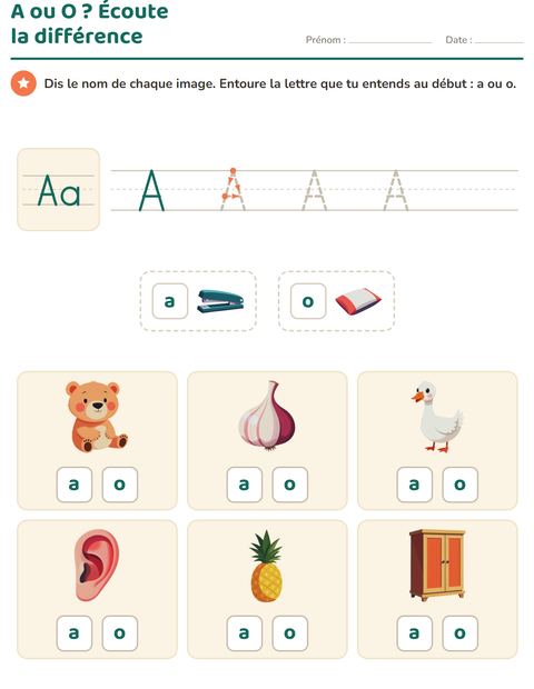 Aperçu de la fiche La lettre de la semaine pour École maternelle (grande section, 5-7 ans)