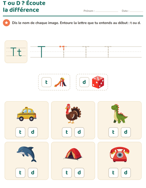 Aperçu de la fiche La lettre de la semaine pour École maternelle (grande section, 5-7 ans)