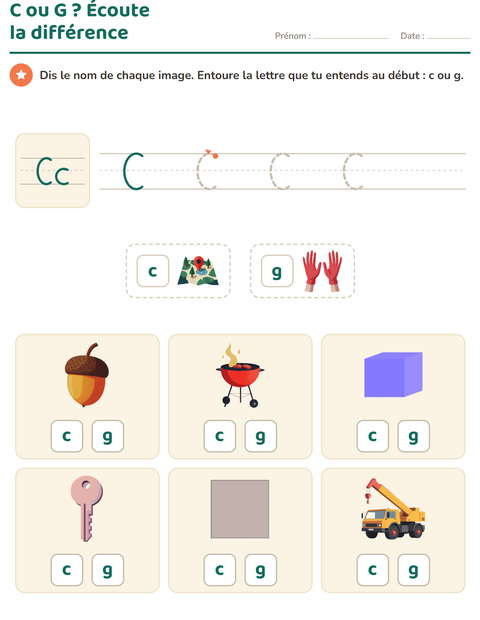 Aperçu de la fiche La lettre de la semaine pour École maternelle (grande section, 5-7 ans)
