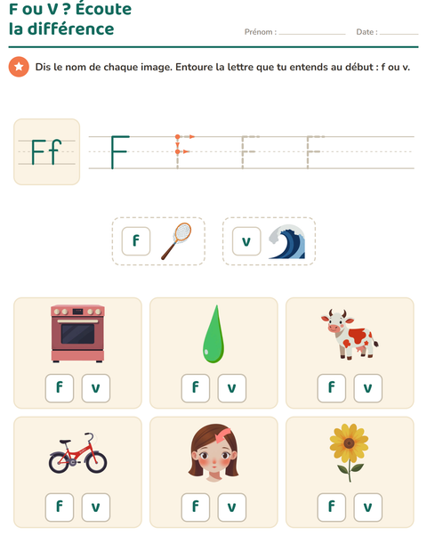 Aperçu de la fiche La lettre de la semaine pour École maternelle (grande section, 5-7 ans)