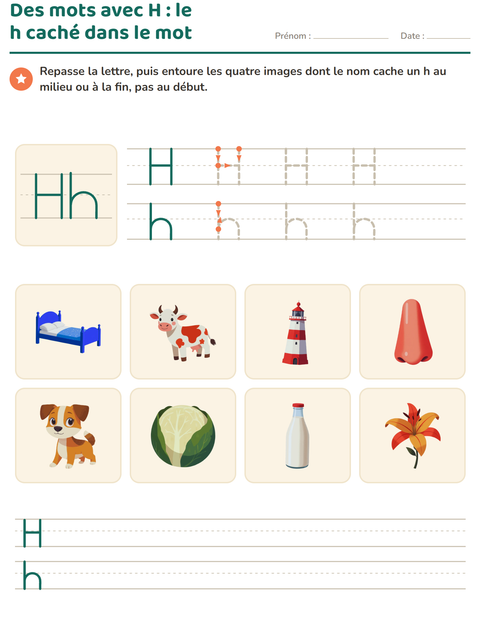 Aperçu de la fiche La lettre de la semaine pour École maternelle (grande section, 5-7 ans)
