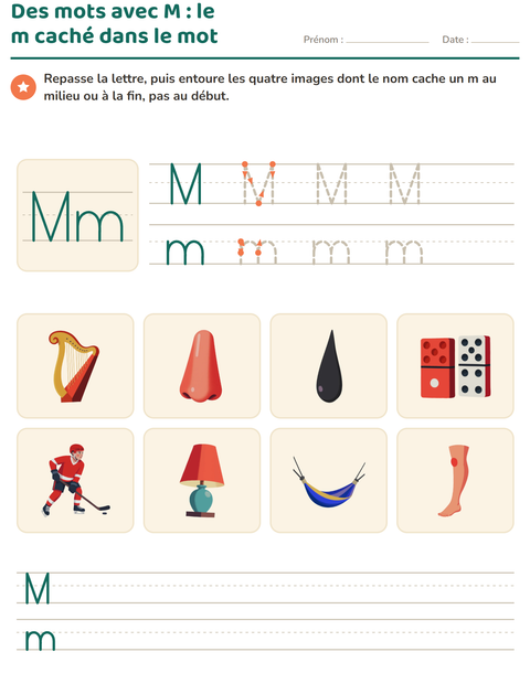 Aperçu de la fiche La lettre de la semaine pour École maternelle (grande section, 5-7 ans)