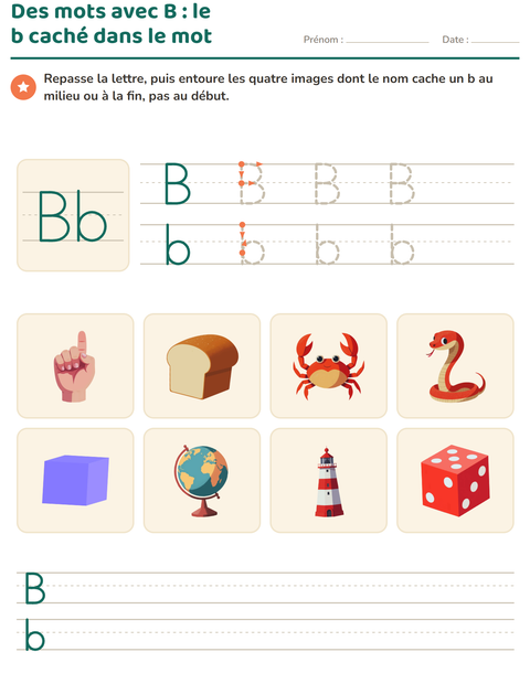 Aperçu de la fiche La lettre de la semaine pour École maternelle (grande section, 5-7 ans)