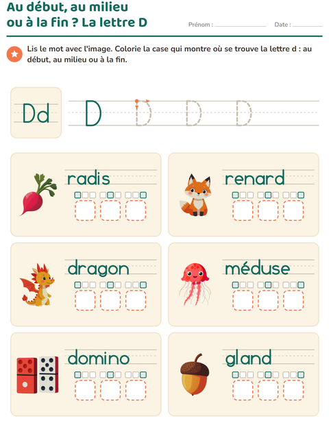 Aperçu de la fiche La lettre de la semaine pour École maternelle (grande section, 5-7 ans)
