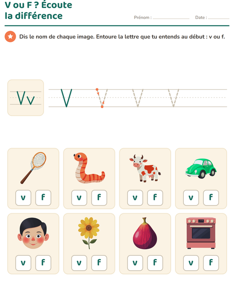 Aperçu de la fiche La lettre de la semaine pour École maternelle (grande section, 5-7 ans)