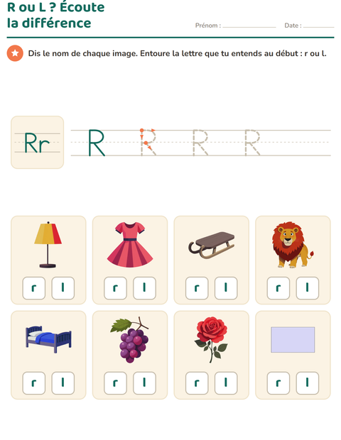 Aperçu de la fiche La lettre de la semaine pour École maternelle (grande section, 5-7 ans)
