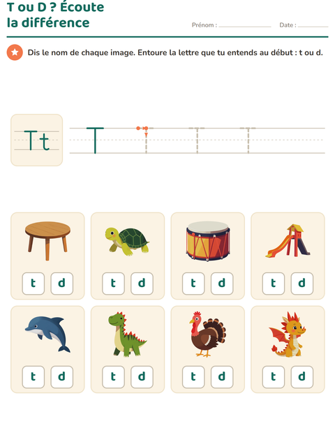 Aperçu de la fiche La lettre de la semaine pour École maternelle (grande section, 5-7 ans)