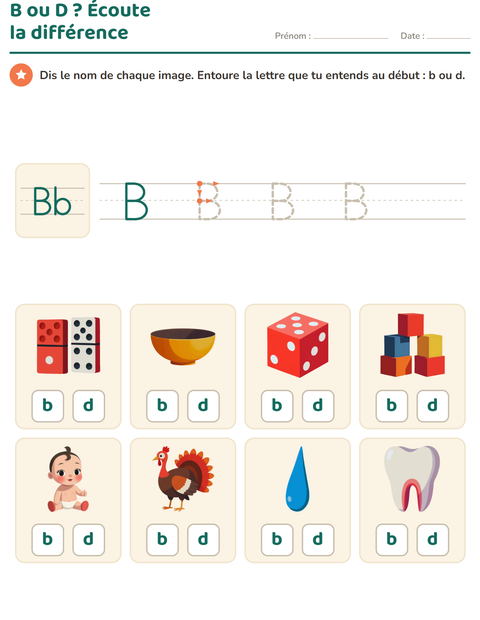 Aperçu de la fiche La lettre de la semaine pour École maternelle (grande section, 5-7 ans)