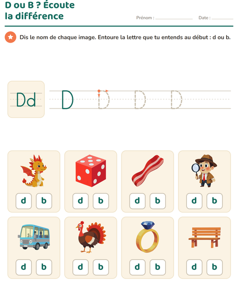 Aperçu de la fiche La lettre de la semaine pour École maternelle (grande section, 5-7 ans)