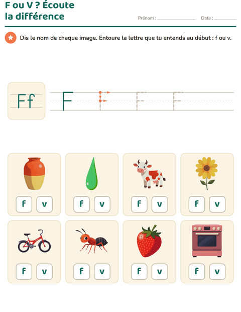 Aperçu de la fiche La lettre de la semaine pour École maternelle (grande section, 5-7 ans)