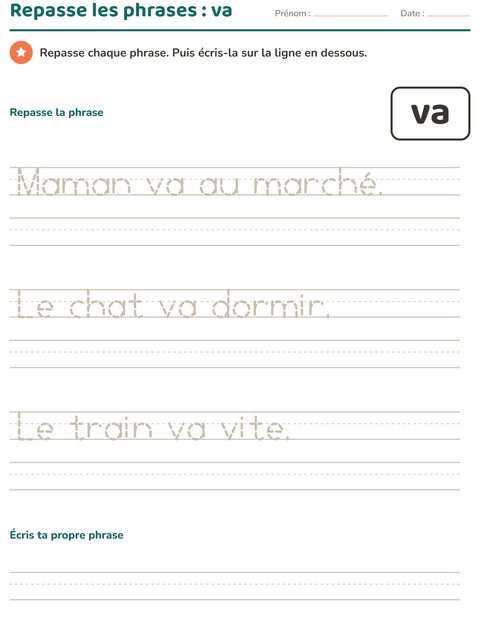 Aperçu de la fiche Mots-outils pour École maternelle (grande section, 5-7 ans)