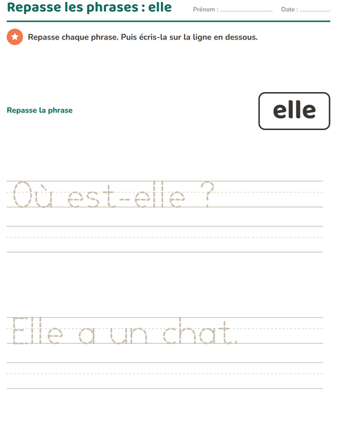 Aperçu de la fiche Mots-outils pour École maternelle (grande section, 5-7 ans)