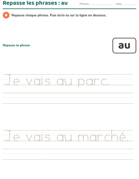 Aperçu de la fiche Mots-outils pour École maternelle (grande section, 5-7 ans)