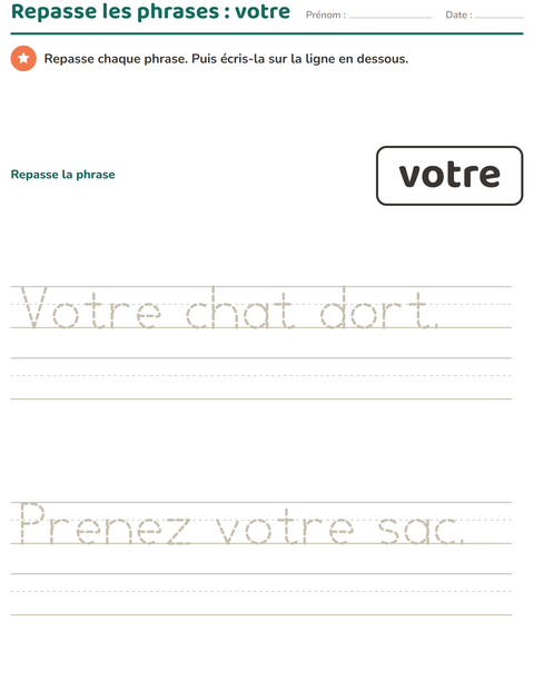 Aperçu de la fiche Mots-outils pour École maternelle (grande section, 5-7 ans)