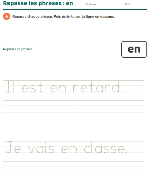 Aperçu de la fiche Mots-outils pour École maternelle (grande section, 5-7 ans)