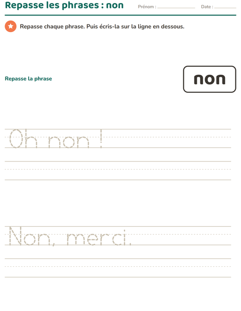 Aperçu de la fiche Mots-outils pour École maternelle (grande section, 5-7 ans)