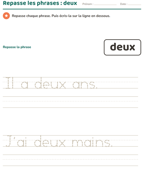 Aperçu de la fiche Mots-outils pour École maternelle (grande section, 5-7 ans)