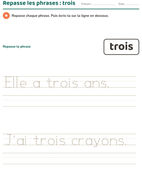 Aperçu de la fiche Mots-outils pour École maternelle (grande section, 5-7 ans)