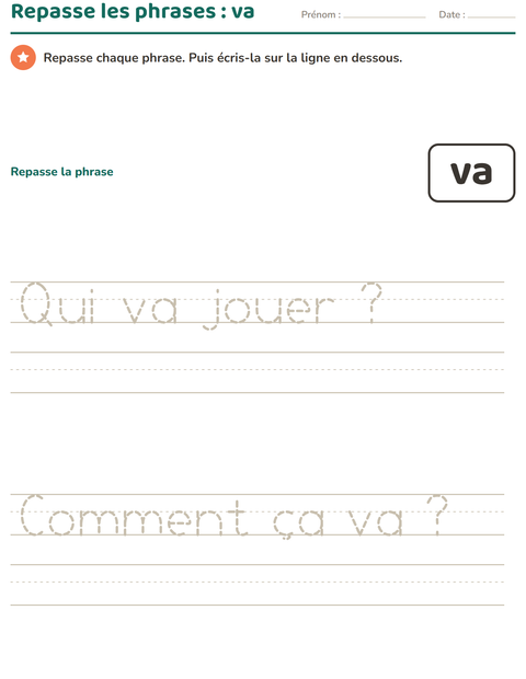 Aperçu de la fiche Mots-outils pour École maternelle (grande section, 5-7 ans)