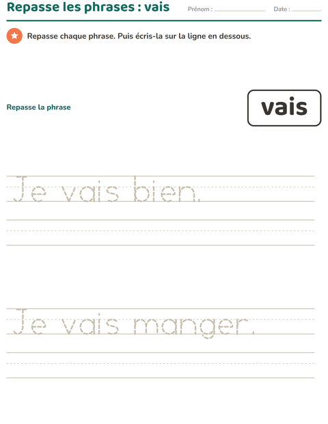 Aperçu de la fiche Mots-outils pour École maternelle (grande section, 5-7 ans)