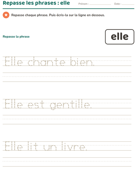 Aperçu de la fiche Mots-outils pour École maternelle (grande section, 5-7 ans)