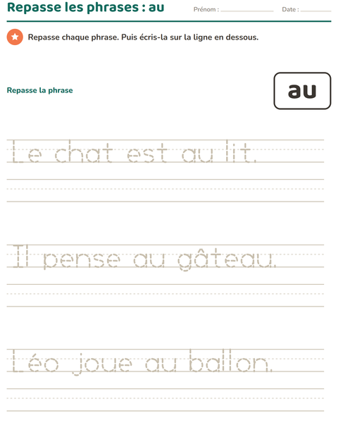 Aperçu de la fiche Mots-outils pour École maternelle (grande section, 5-7 ans)