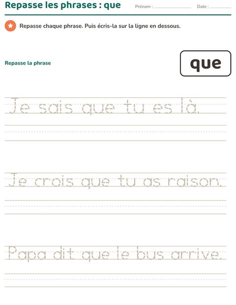 Aperçu de la fiche Mots-outils pour École maternelle (grande section, 5-7 ans)