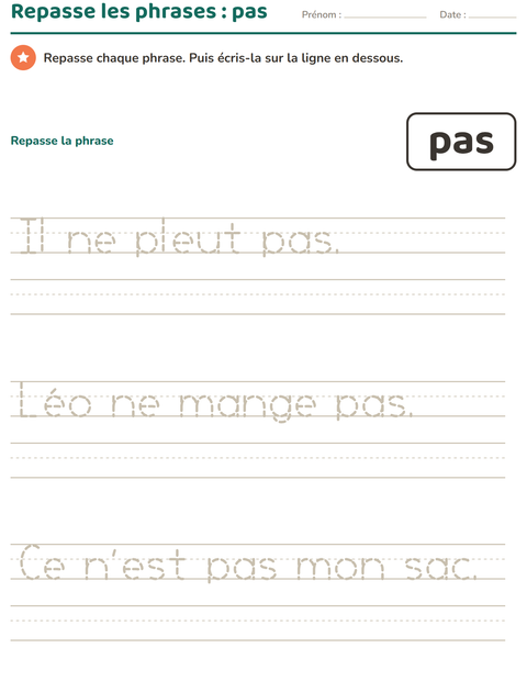 Aperçu de la fiche Mots-outils pour École maternelle (grande section, 5-7 ans)
