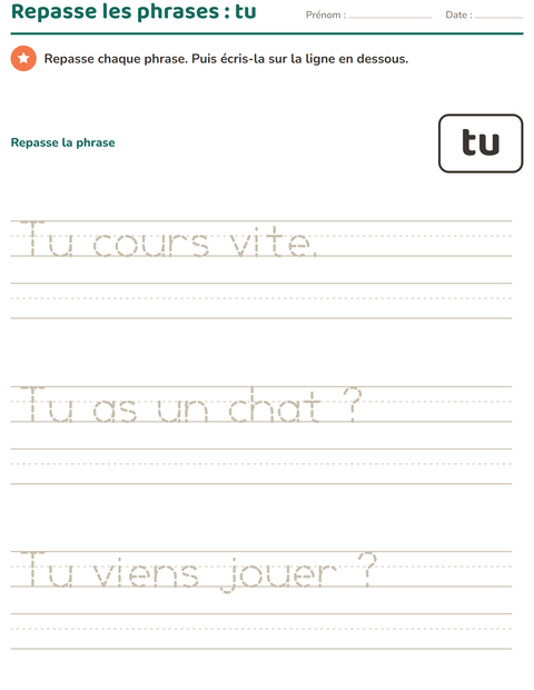 Aperçu de la fiche Mots-outils pour École maternelle (grande section, 5-7 ans)