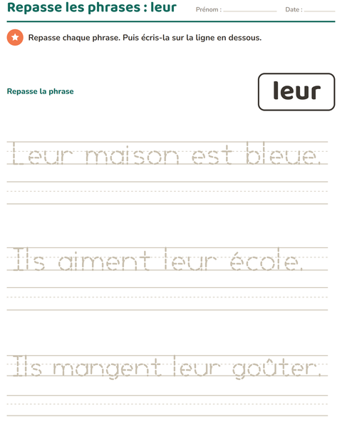 Aperçu de la fiche Mots-outils pour École maternelle (grande section, 5-7 ans)