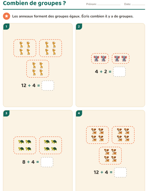 La multiplication en réseaux au CE1 — 5