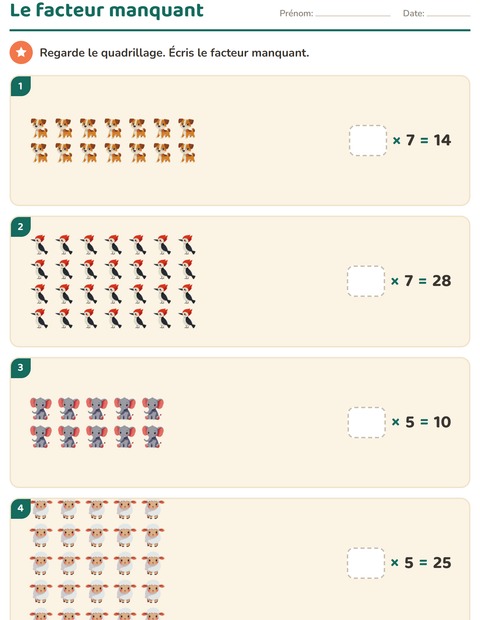 Tables de multiplication et réseaux au CE2 — 3