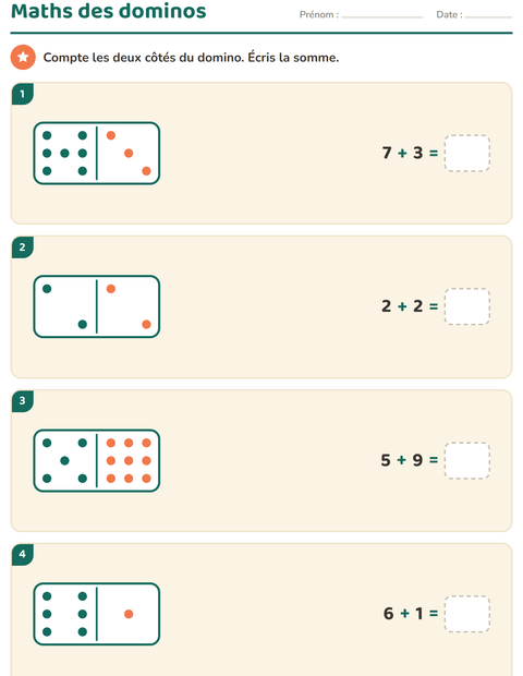 Aperçu de la fiche Multiplication en réseaux pour CP (cours préparatoire)