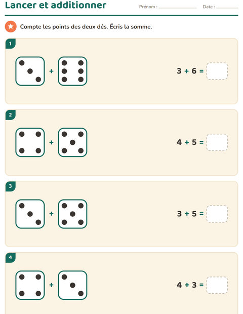 Aperçu de la fiche Multiplication en réseaux pour CP (cours préparatoire)