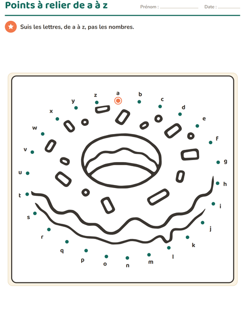 Aperçu de la fiche Points à relier pour École maternelle (grande section, 5-7 ans)