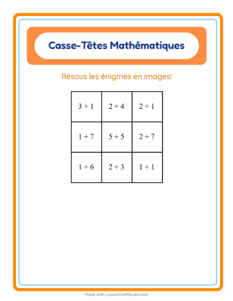 Calcul mystère – Musique