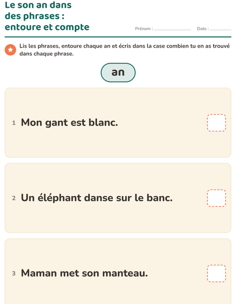 Aperçu de la fiche Les sons complexes pour CE1 (cours élémentaire 1)