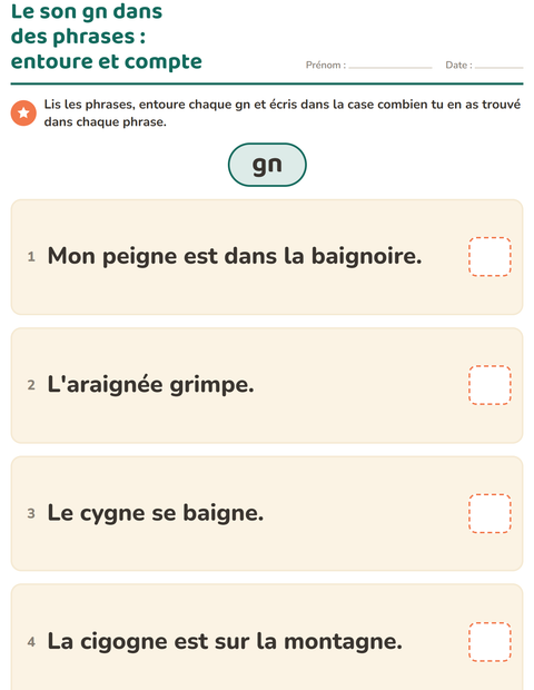 Aperçu de la fiche Les sons complexes pour CE1 (cours élémentaire 1)