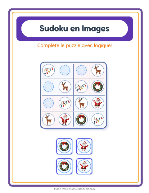 Sudoku des images – Noël