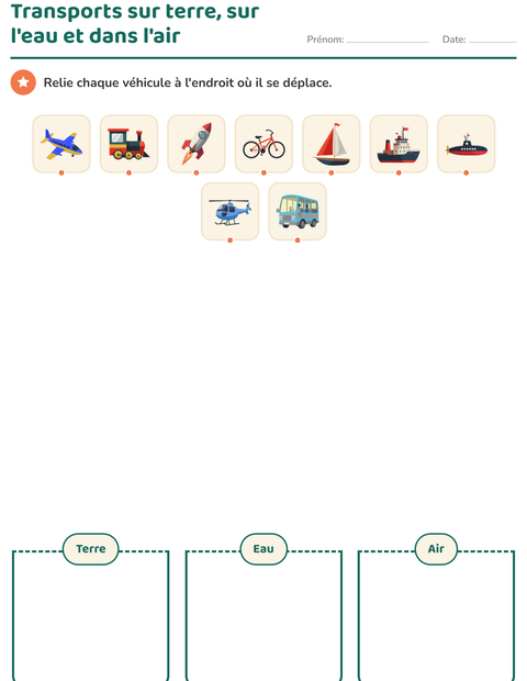Aperçu de la fiche Tri en sciences pour École maternelle (grande section, 5-7 ans)