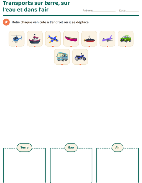 Aperçu de la fiche Tri en sciences pour École maternelle (grande section, 5-7 ans)
