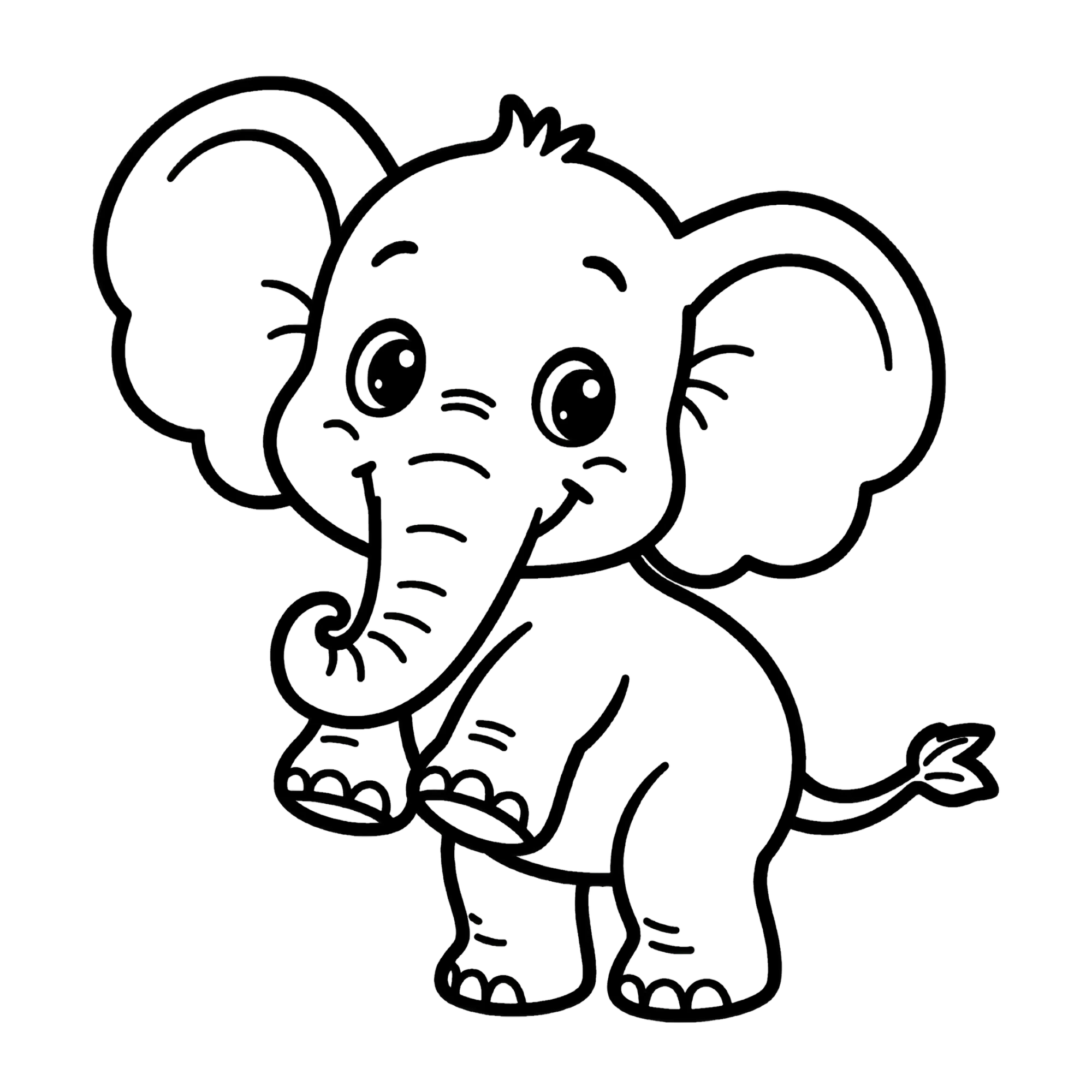 Olifant — thematische educatieve afbeelding