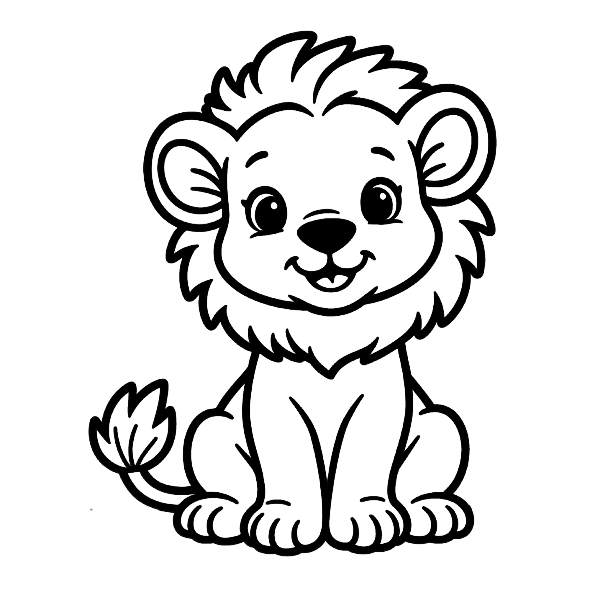Leeuw — thematische educatieve afbeelding