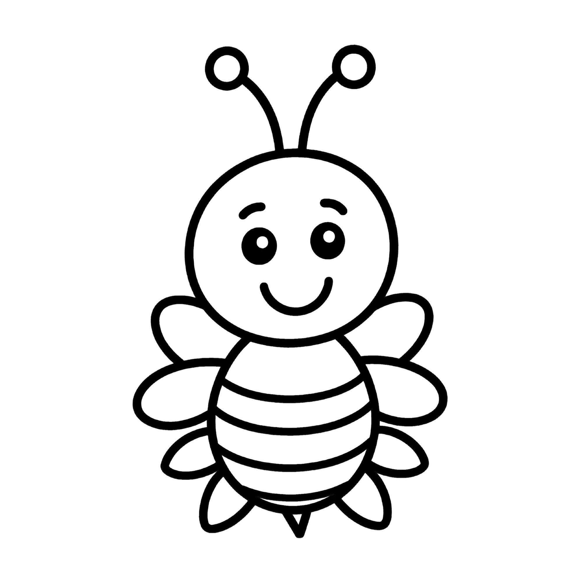 Bij — thematische educatieve afbeelding