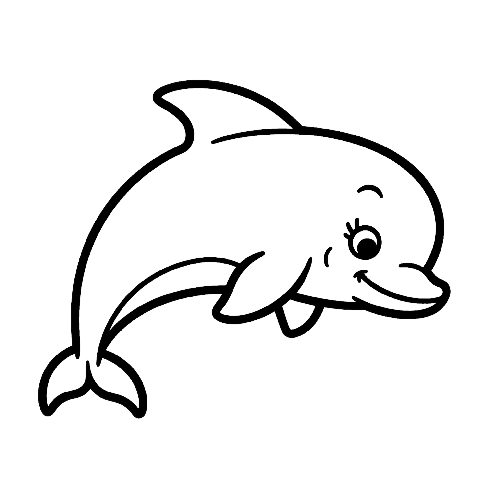 Dolfijn — thematische educatieve afbeelding