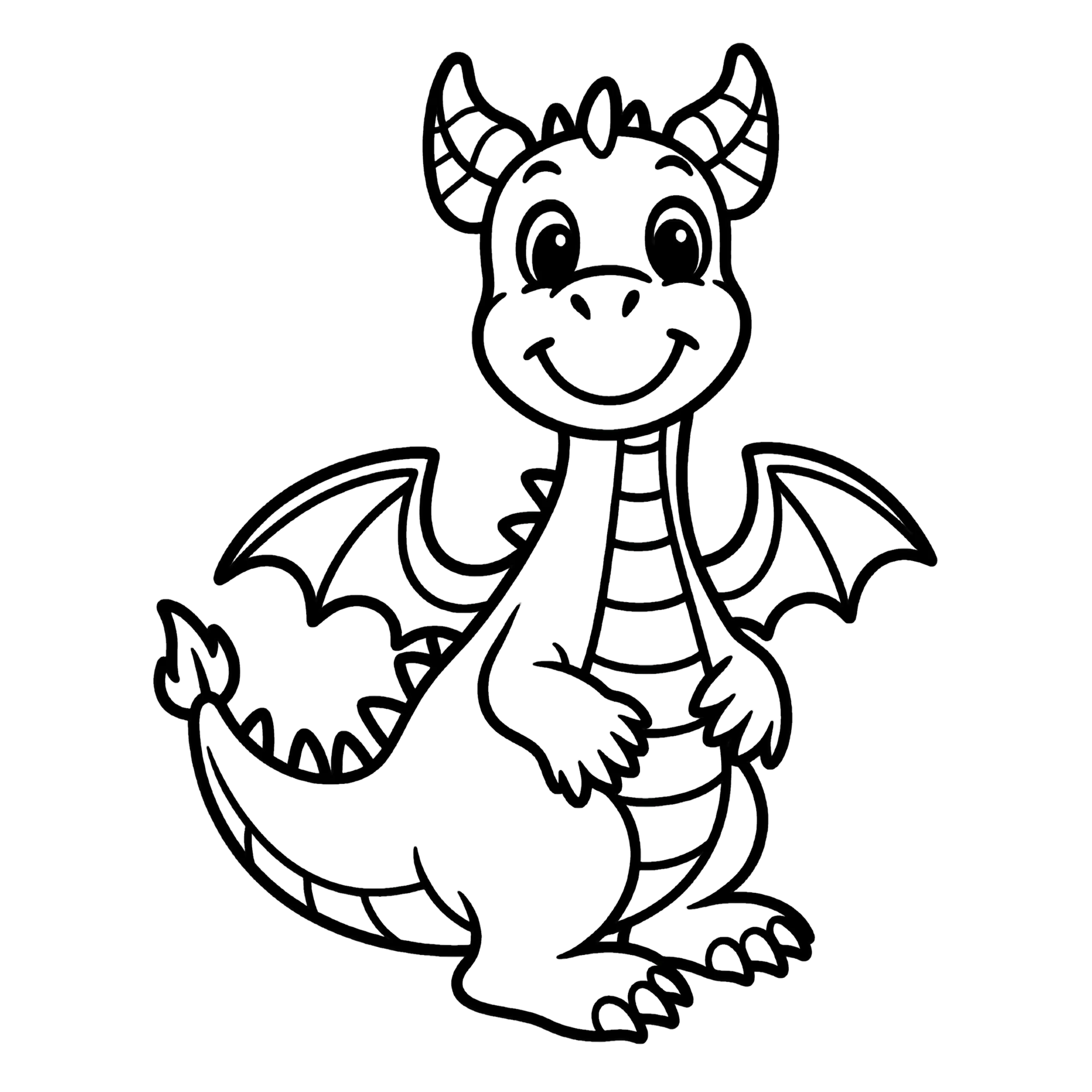 Draak — thematische educatieve afbeelding