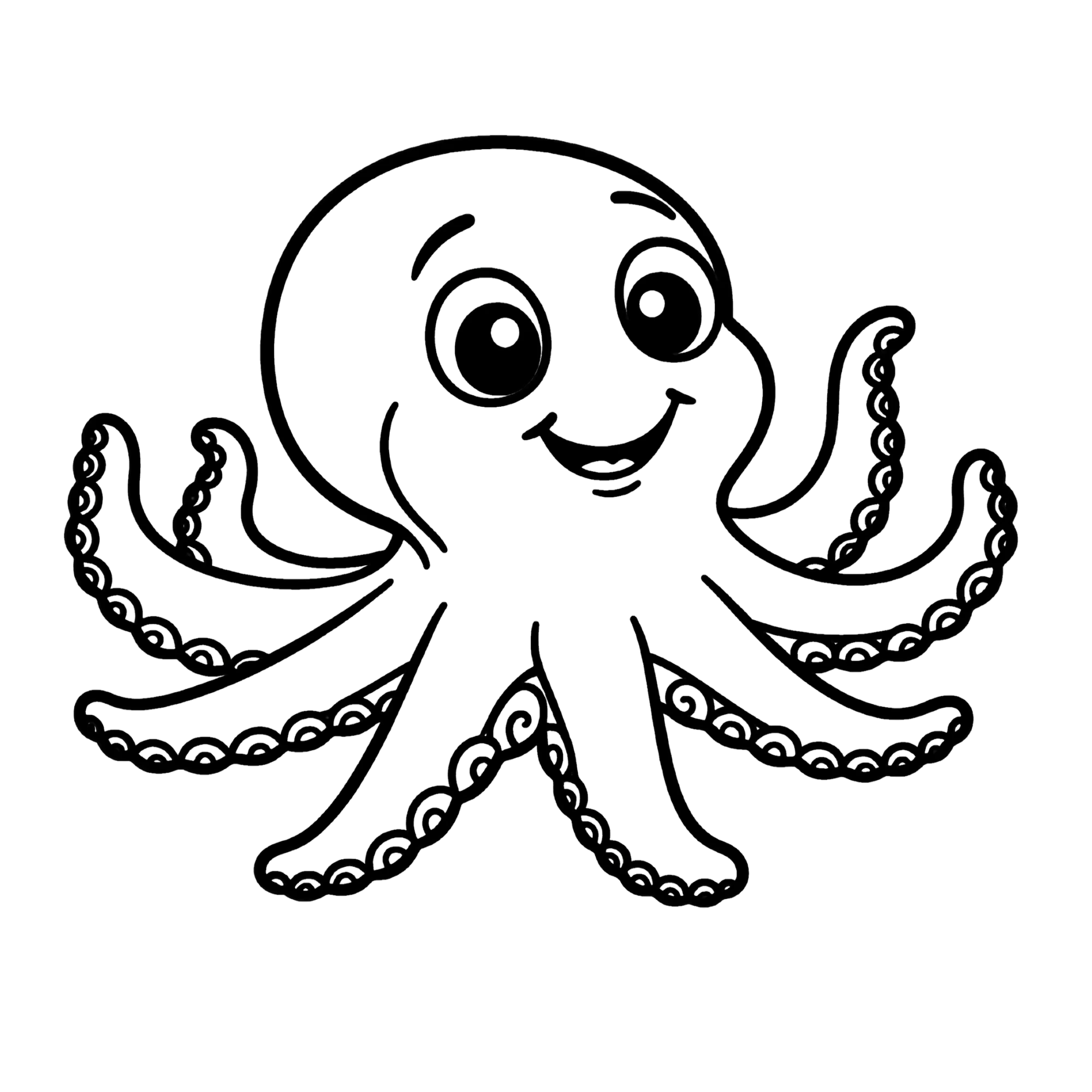 Octopus — thematische educatieve afbeelding