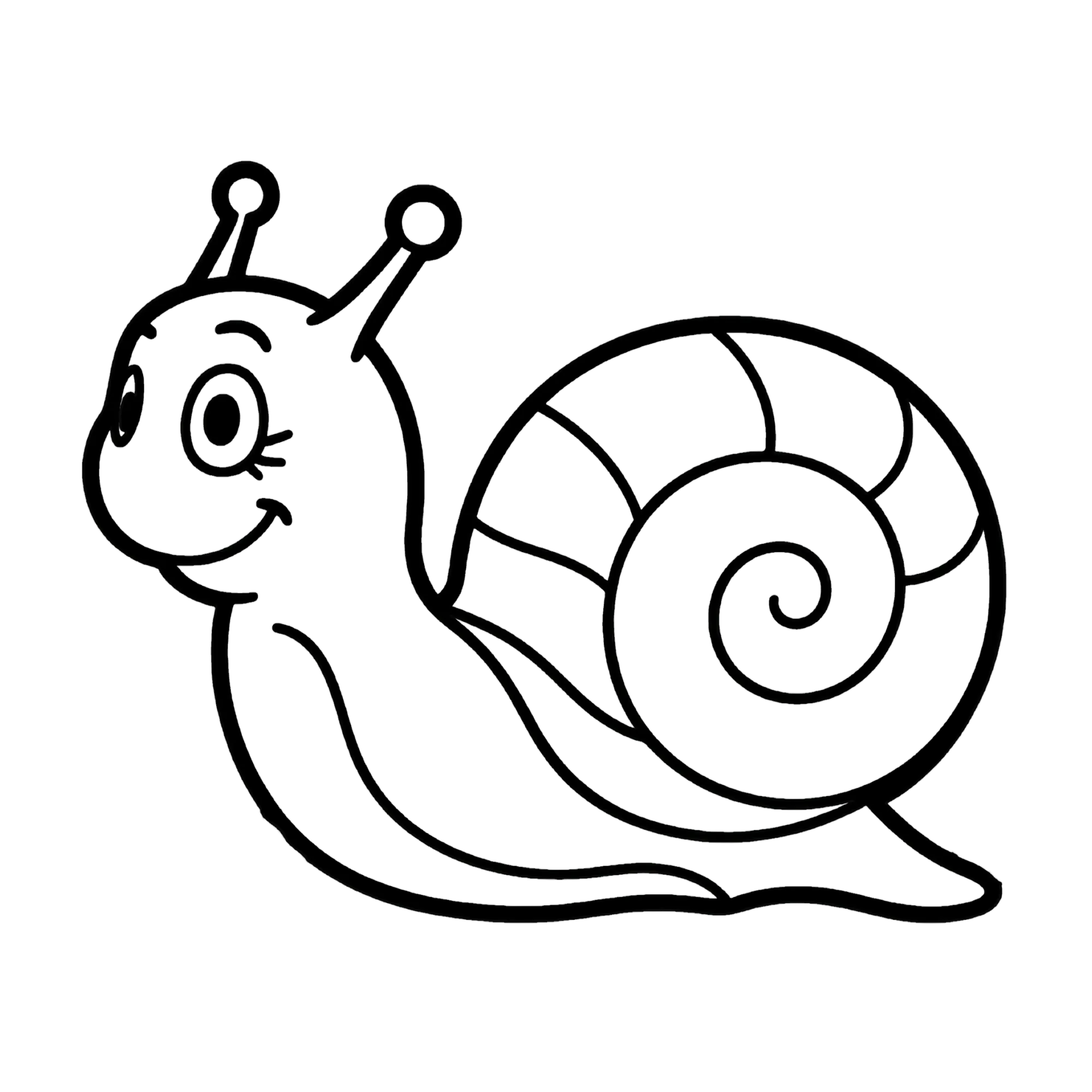 Slak — thematische educatieve afbeelding