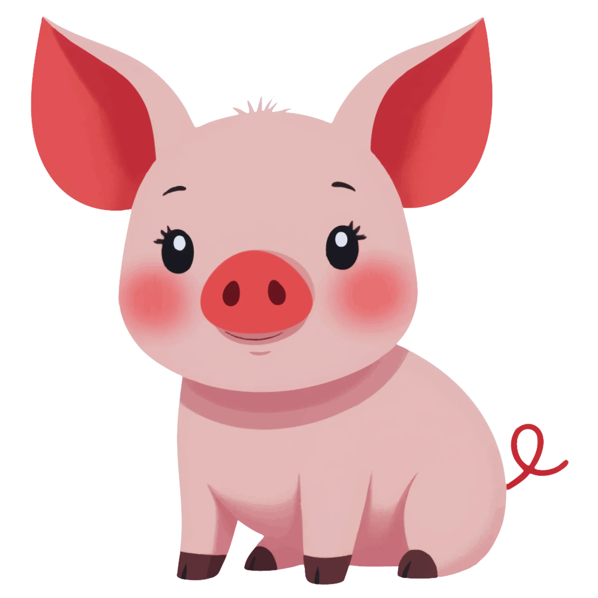 Pig -- themed educational image
